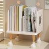 Yousheng Cute Bookends Organizer for Desk Pastel Kids Book Holder Shelf with Multi-Compartment, Anti-Tip Base & Open Design, Study Decor for Textbooks