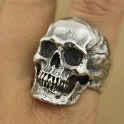 Prsteny s lebkou Kostlivec Pánské prsteny Slitina Rock Punk Gotika Hip Hop Přívěsek Nádherný Halloweenská párty Dárek Klasické Prsteny Doplňky Chlapec