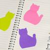 8Pcs/set Cat Sticky Notes Set - Cute Cat-Shaped Self-Adhesive Memo Pads for Reminders, School, Office, Home - Fun Assorted Colors Pack