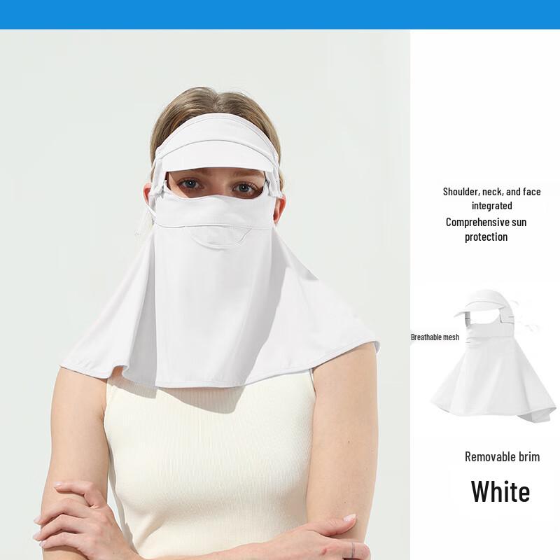 WEZHO Women's Full Face Sun Protection Mask with Detachable Brim