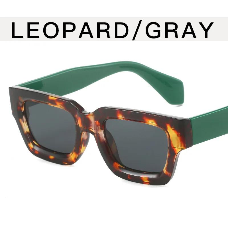 Small Concave Style Sunglasses Small Frame Retro Wide Leg Sunglasses Marble Patterned Temperament Sunglasses