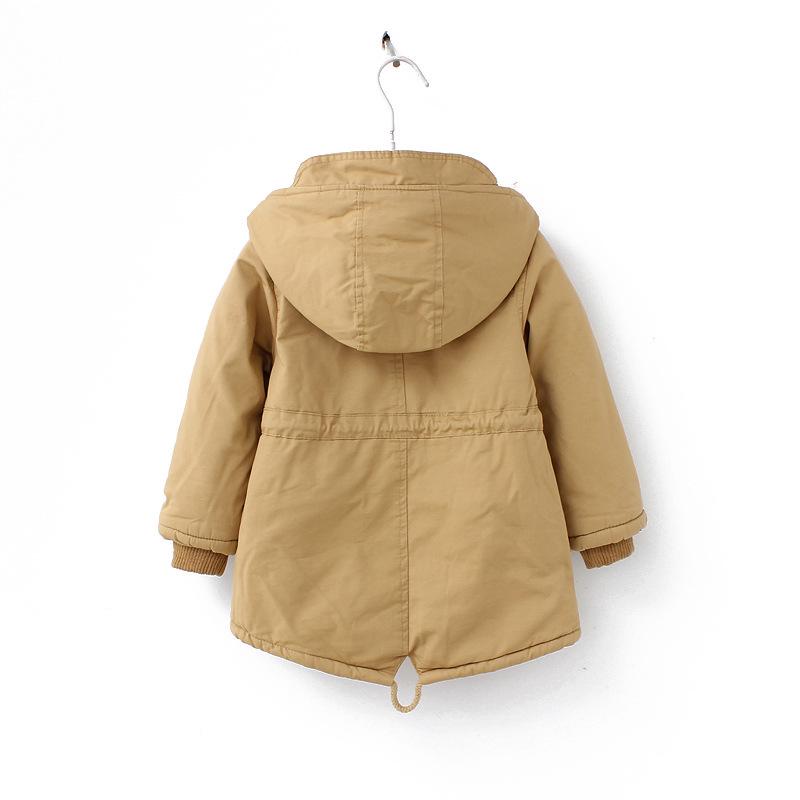 Kinder wattierte Baumwolljacke Winter Jungen warme Kapuzenjacke