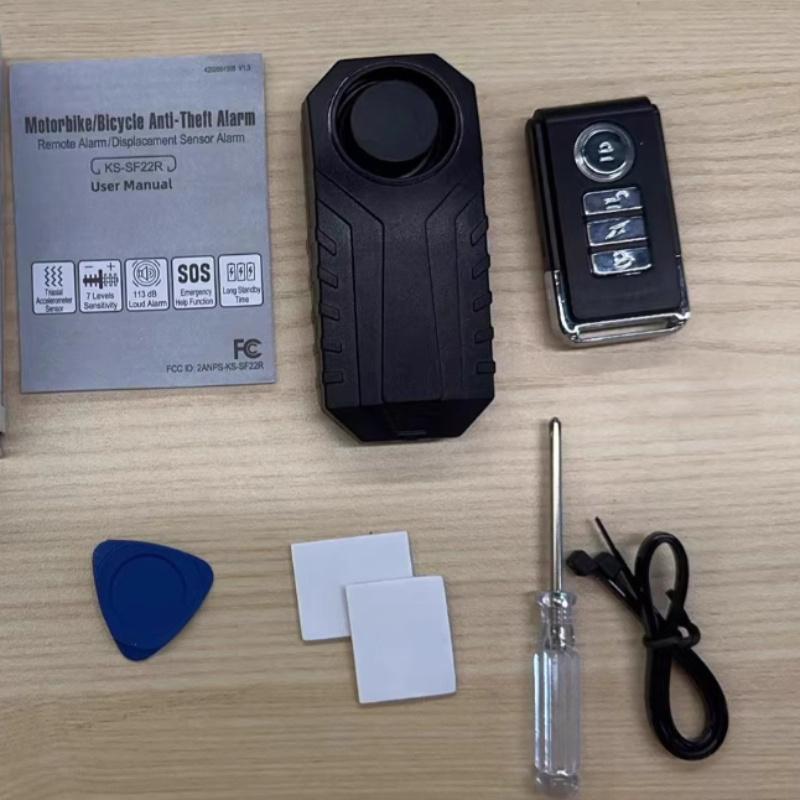 

Высокочувствительная водонепроницаемая охранная сигнализация для горного велосипеда с дистанционным управлением, беспроводная вибрационная сигнализация с высоким децибелом