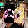 Funda Coque Cover for Apple iPhone 15 14 16 Plus XS 13 11 12 Pro Max XR X 16E ProMax Phone Case Cat Sailors Beautiful Girl Moon