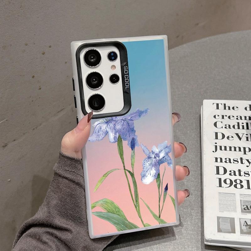 

Чехол для телефона с защитой от падений и цветочным узором для Samsung S24 S23 A55 A35 Xiaomi Redmi 13C Poco C65 iPhone 15 Huawei Honor, противоударный защитный бампер Samsung A54 5G