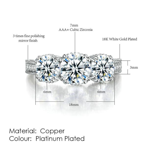 Rings Stylish Jewelry For Women Sleek Minimalist Style Cubic Zirconia Nuptial Bridal Finger Ring Light Gold Color Color Modish Kbr103Simple Rings