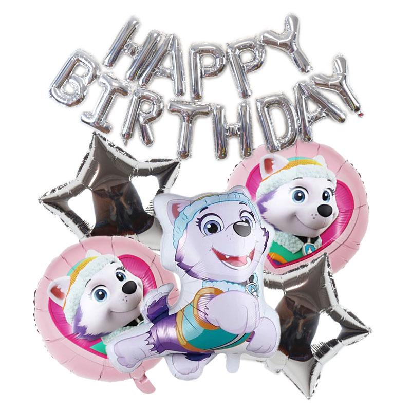 

Paw Patrol Birthday Party Decoration Set: Balloons & Foil Photo Backdrop