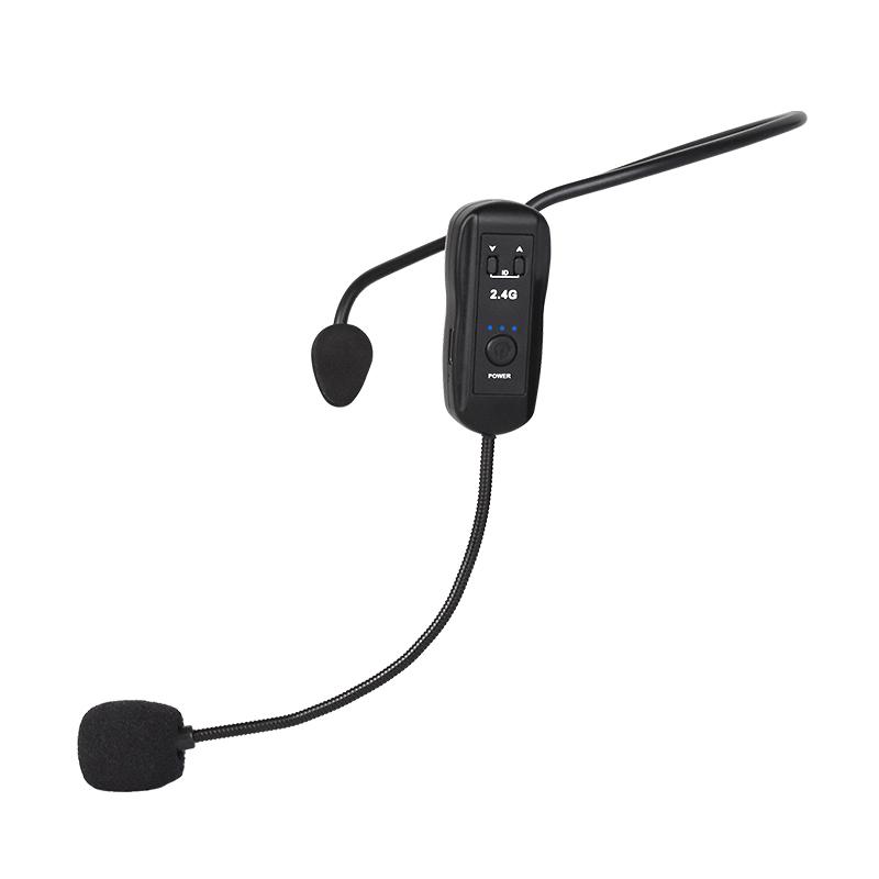 2.4G Wireless Microphone For Voice Amplifier Headset High Fidelity Smart Noise Cancelling Plug Play For Karaoke Speaker Mic