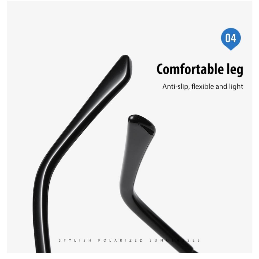 aoron Men's and Women's Polarized Sunglasses, Large-frame Toad Glasses, Sunglasses, Night Vision Driver's Driving Glasses