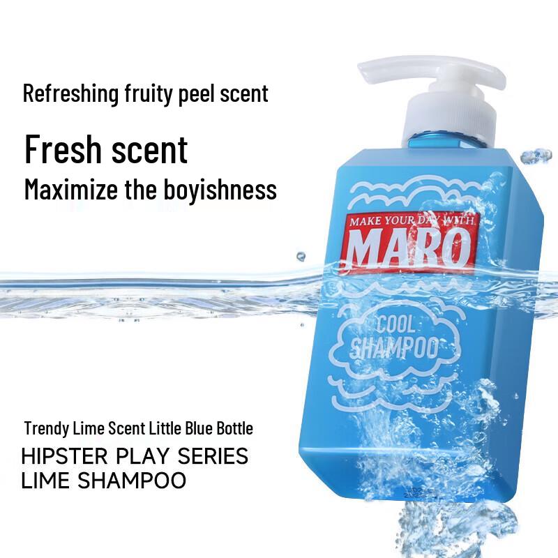 MARO Men's Anti-Dandruff Shampoo, Refreshing Lime