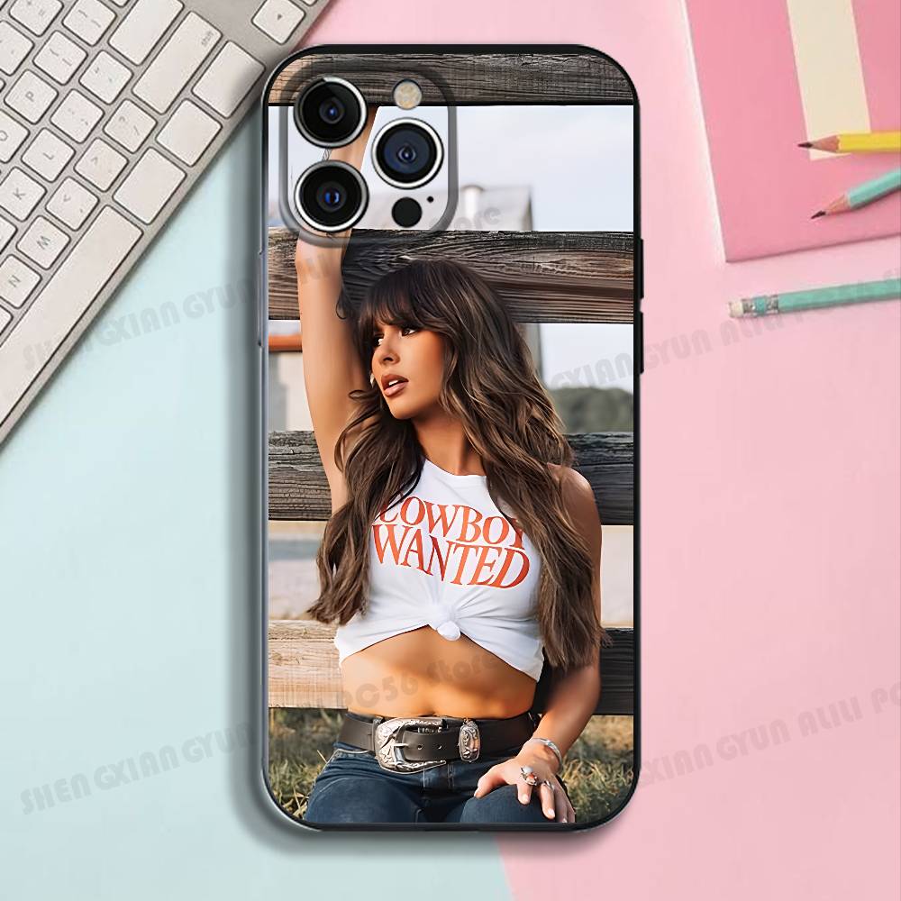 

E-Ella Hot Singer Langley Silicone Phone Case For IPhone 17,16,15,14,13,12 X XS Plus Pro Max SE Shockproof Soft Cover iPhone14