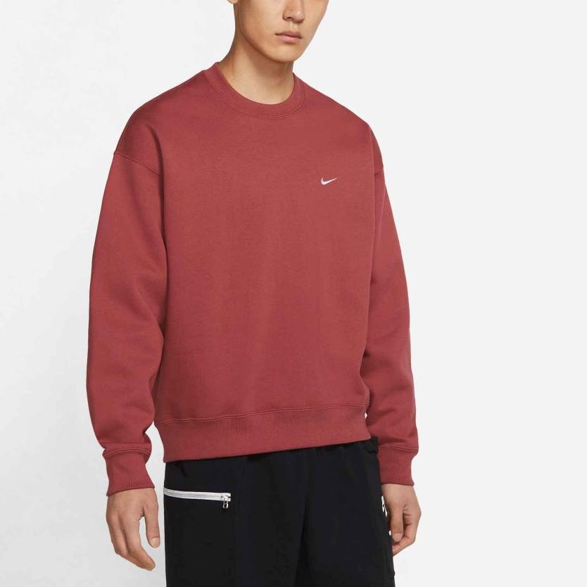 Nike Sweatshirts Men's Red Crew Neck Moderate Regular CV0554-661