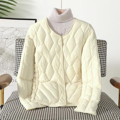 Winter Women's Short Fleece-Lined Thickened Inner-Wear Cotton-Padded Coat Quilted Jacket Close-Fitting Warm Down Cotton-Padded Coat Thin Inner
