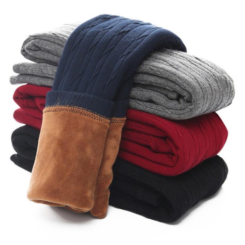 

Зимние детские теплые брюки, осенние бархатные утепленные леггинсы