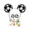 Reusable Soccer Fan Cheering Props Lightweight Tinsel Skirt Football Fan Costume Set Headdress Eco-Friendly