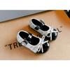 Korean Style Solid Color Princess Mary Jane Leather Shoes For Girls Kids