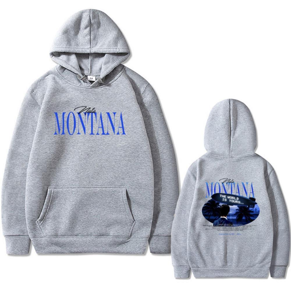 Natanael Cano Nata Montana The World Is Yours Graphic Print Hoodie Unisex Hip Hop Vintage Pullover Men Women Oversized Hoodies