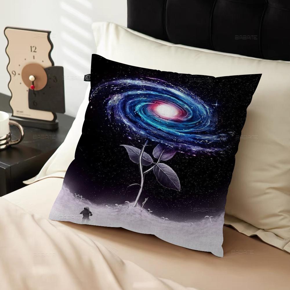 Cosmic Galaxy Decorative Room Aesthetics Pillow Case Home Decor Bedroom Sofa Bed Couch Pillow Cover 45x45