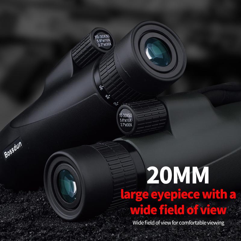 Zoom HD Telescope 10-30x50 Monocular Camping Powerful Largo Alcance With Tripod Phone Clip For Watching Bird Hunting Binoculars