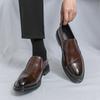 Fashionable And Versatile Loafers Branded Men'S Business Comfortable Leather Shoes Quality Wear-Resistant Sole Man Driving Shoes