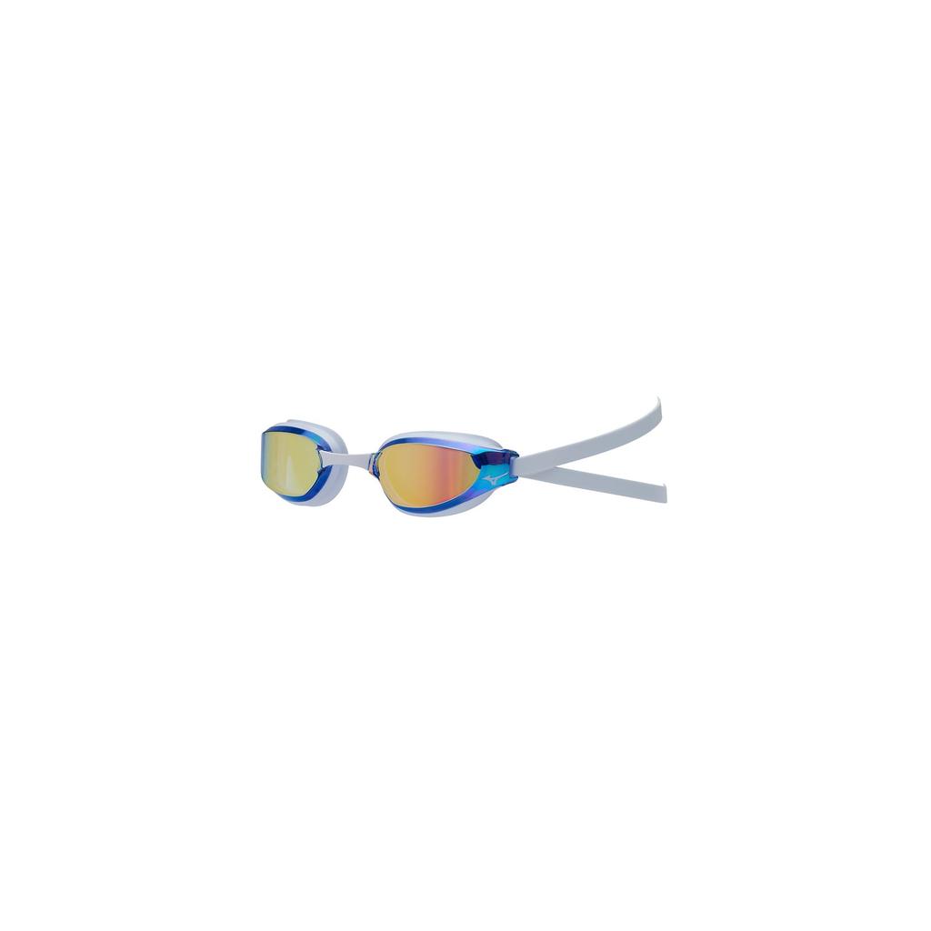 Mizuno GX SONIC EYE G Swimming Cushion FINA Size Blue with Orange for Competitive Swimming Goggles, Unisex, Type, Approved, N3JEA321, 22 Mirror,
