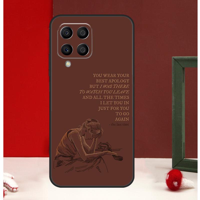 All Too Well Lyrics Case For Samsung Galaxy M12 M32 M52 M06 M16 M36 M56 M33 M15 M55 M31 M13 M14 M53 M35 M34 M54