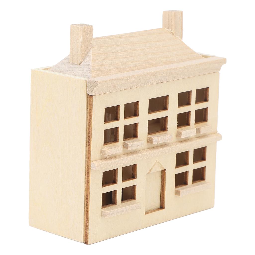 1:12 Miniature Dollhouse Villa House DIY Ornament Child Doll Furniture Toy Wooden House Villa Model