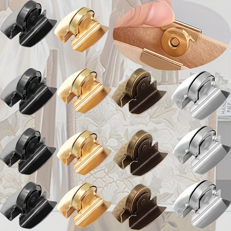 5 Pairs (10pcs) of Metal Seamless Magnetic Clasps, Suitable for Bags, Magnetic Snap Buttons, Fasteners, Ideal for Handbags