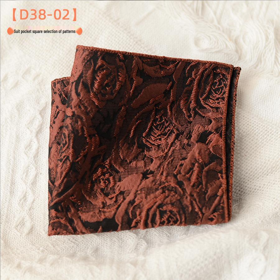 Mouchoir de poche pour costume trois-dimensions au design rétro de luxe