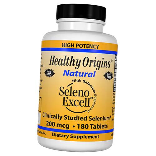 Селен, Seleno Excell 200, Healthy Origins  180таб (36354010)