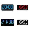 Digital Wall Clock With Temperature And Led Display For Living Room Decor