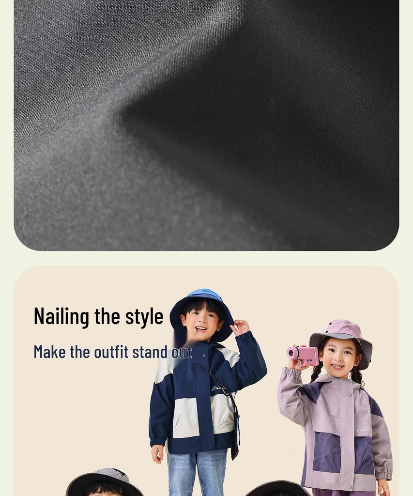 B.DUCK Pojkars Vindjacka med Huva - 2025 Höstupplaga, Slitstark, Trendig Utomhusjacka för Äldre Barn