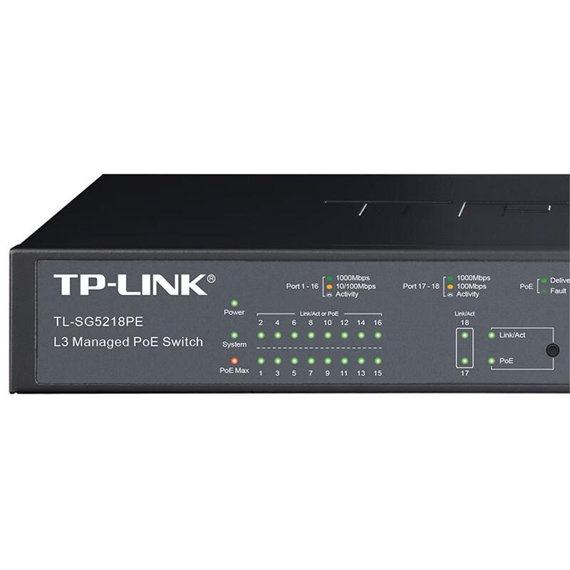 Tp-Link TL-SG5218PE 16-Port Gigabit Managed PoE Switch