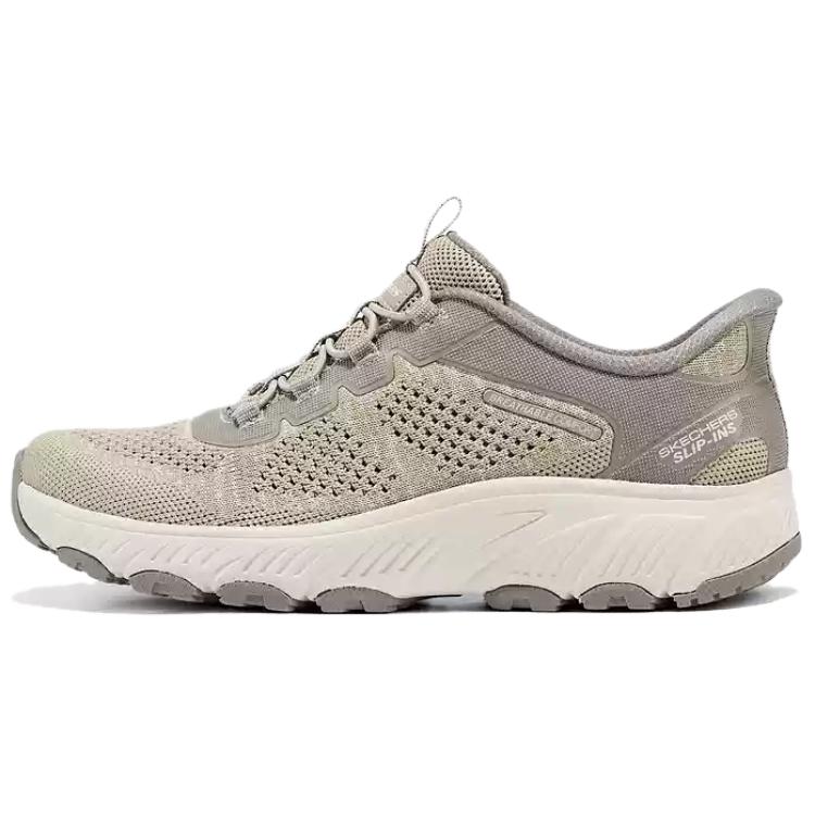 Skechers Outdoor Womens Fabric Comfortable Durable Breathable Low-Top Casual Shoes Women sneaker Khaki 180298-NAT 37.5