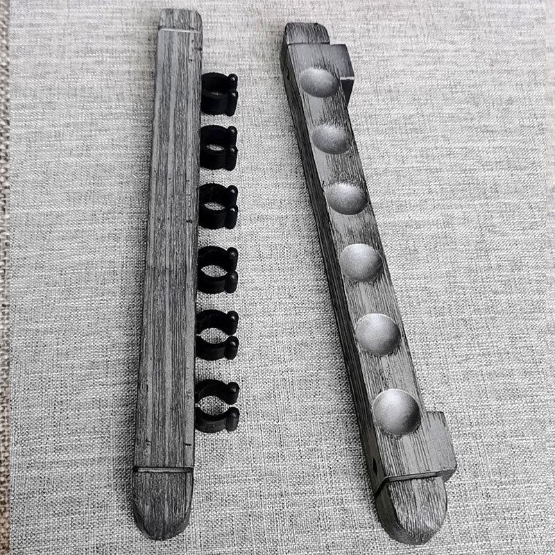 LISM Wall-Mounted Solid Wood Billiard Cue Rack
