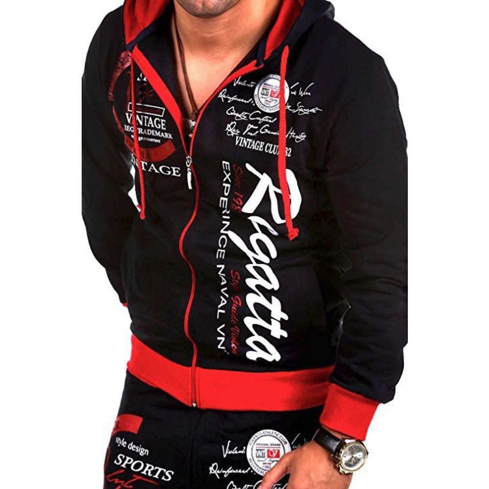 

Новый Повседневный Мужской Кардиган на Кулиске с Эластичной Талией и Принтом Букв, Свободный Спортивный, Повседневный Свободный Принт, Универсальная Винтажная Толстовка XL красный