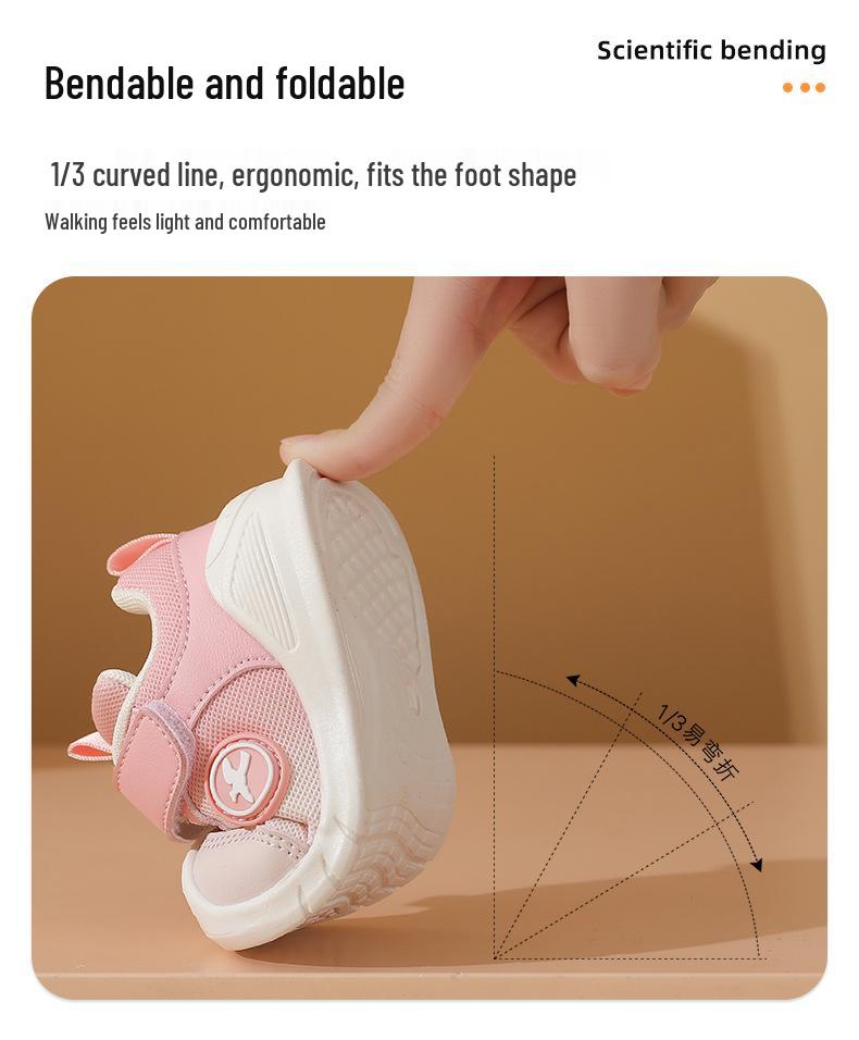 Soft Sole Breathable Toddler Shoes for Boys & Girls, Ages 0-3, Anti-Kick Summer Baby Shoes