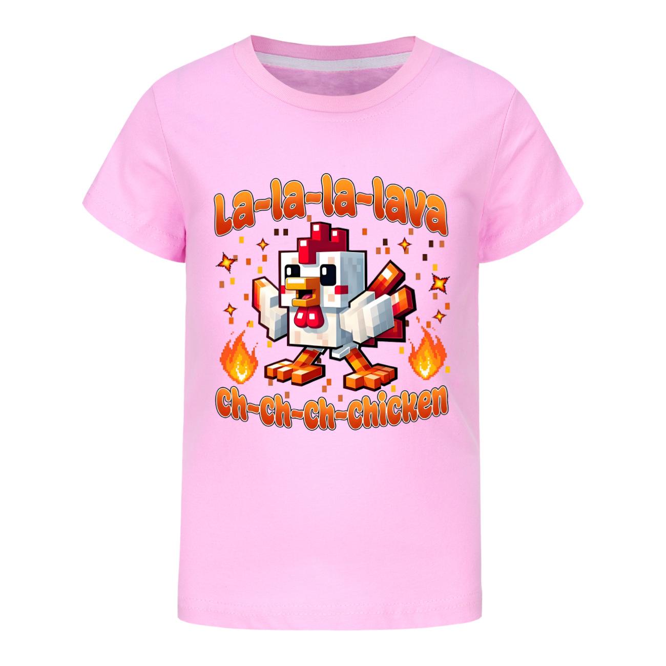 

СТЕЙВ С ЛАВА КУРИЦА Детская одежда Мультяшная Летняя Хлопковая с коротким рукавом Верхняя одежда Модная Футболка для мальчиков Детская одежда 150