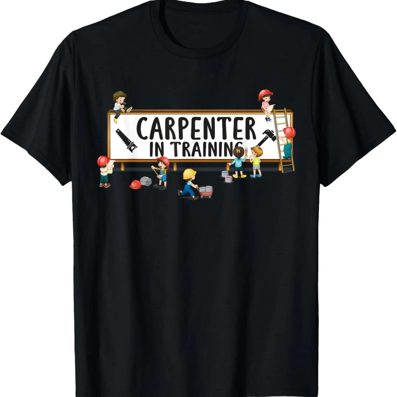 

Funny Woodworking Dad Father Carpenter In Training T-Shirt XXXXXL чорний