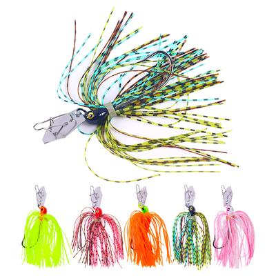 Buzzbait Chatter Bait Spinner Bait Weedless Fishing Lure 8Cm-11.4G Jig Head Dancer Wobbler für Bass Hecht Walleye Fish