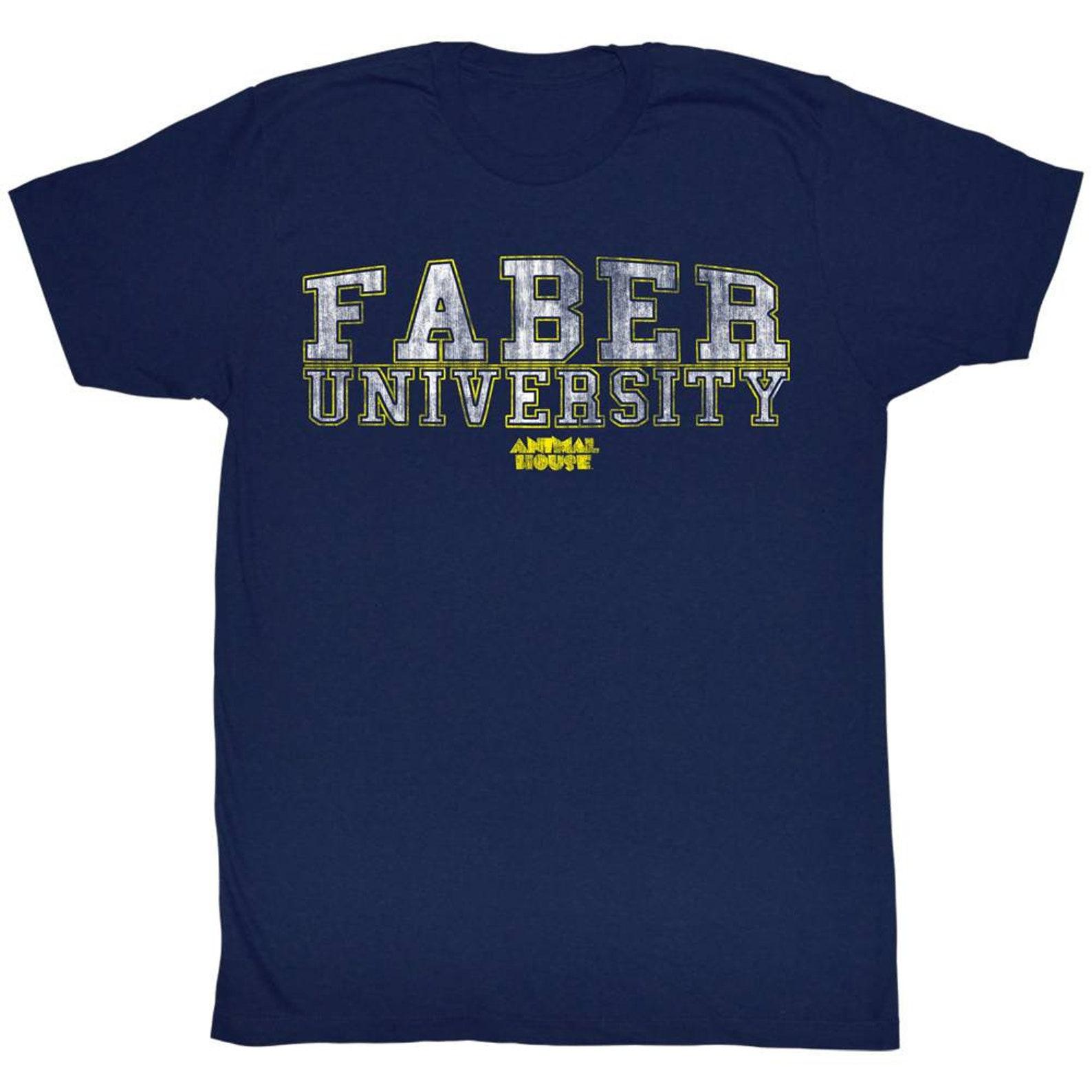 Animal House Germans Faber University Navy Adult T-Shirt L
