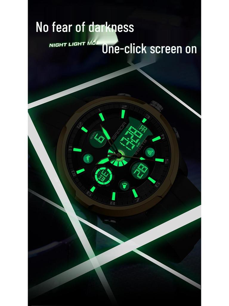 Sanda Youth Luminous Waterproof Multifunctional Men's Sports Watch