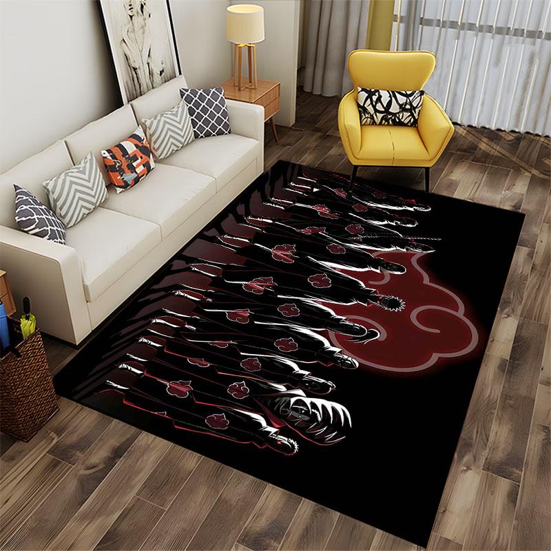 Akatsuki Clan Rote Wolke Design geeignet als rutschfeste Matte für das Wohnzimmer oder Schlafzimmer Sofa