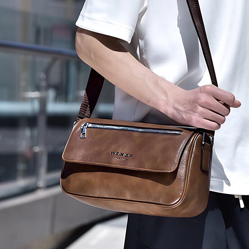 VeeSeal Men s Casual Water-Repellent Shoulder Bag