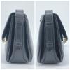 CELINE Vintage Macadam Triomphe Gold Hardware Flap One Semi Shoulder Bag Leather Black Women's Men's Unisex