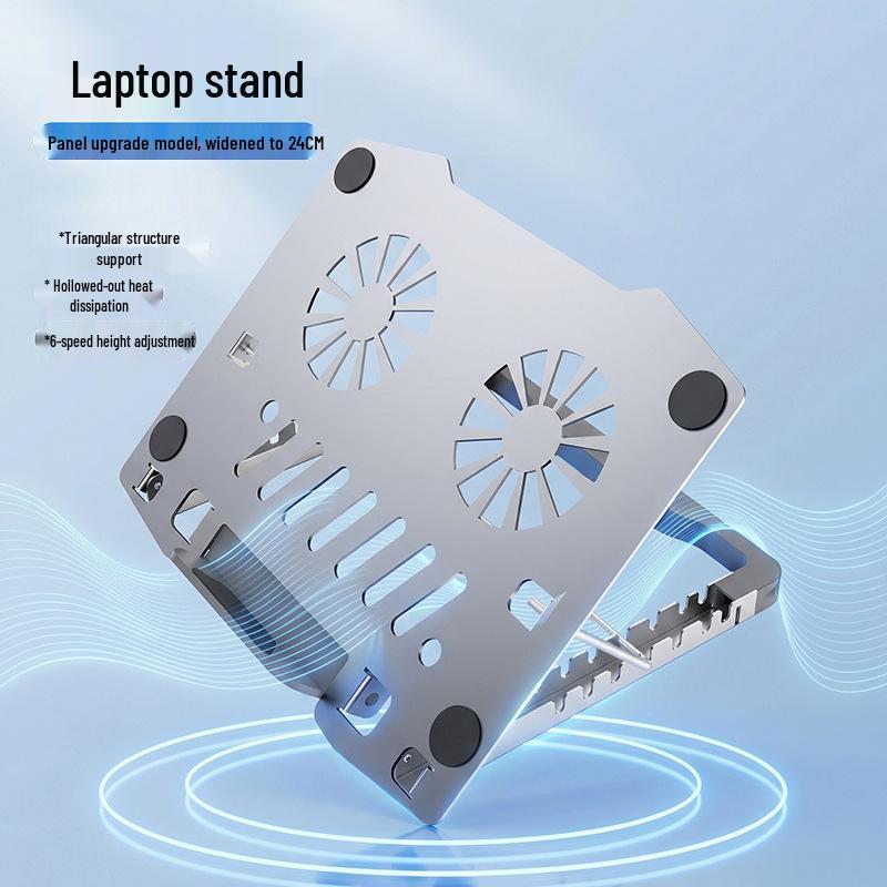 Foldable All-Metal Laptop Cooling Stand with Portable Storage