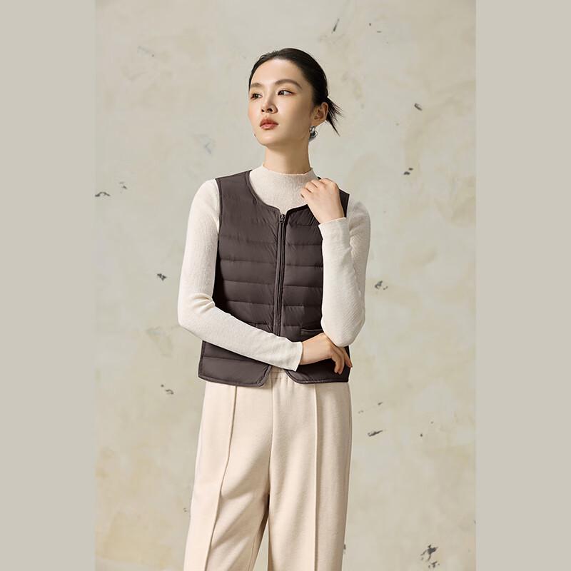 

Yiliteng Women s Fitted Lightweight Duck Down Vest YTMJH5626 L