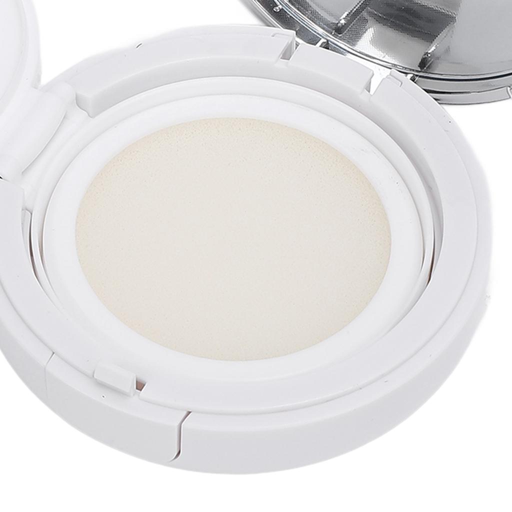 Empty Cushion Foundation Box with Mirror Puff Spoon Refillable Sealed Lid Make Up Powder Container Case for BB Cream Cosmetics