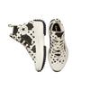 Converse Run Star Hike Platform Daily Versatile High-top Canvas Shoes Unisex Black and White