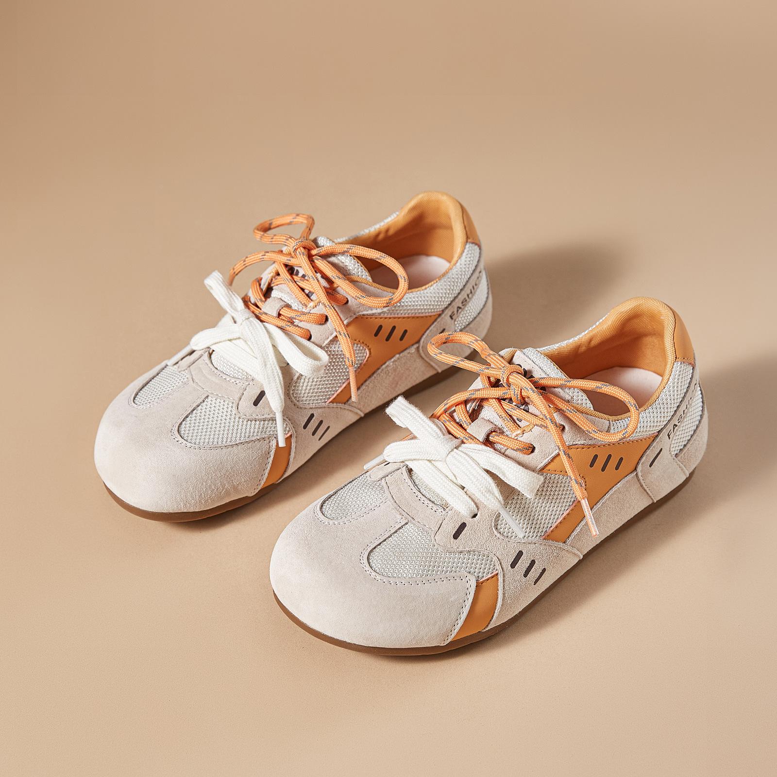 

Корейские женские высокие~ ретро туфли-мандаринки на двойной шнуровке, повседневная спортивная обувь, женские туфли Forrest Gump, весенние новые модели 40